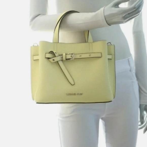 Yellow Michael Kors Satchel Crossbody With Gold Hardware - Picture 8 of 8